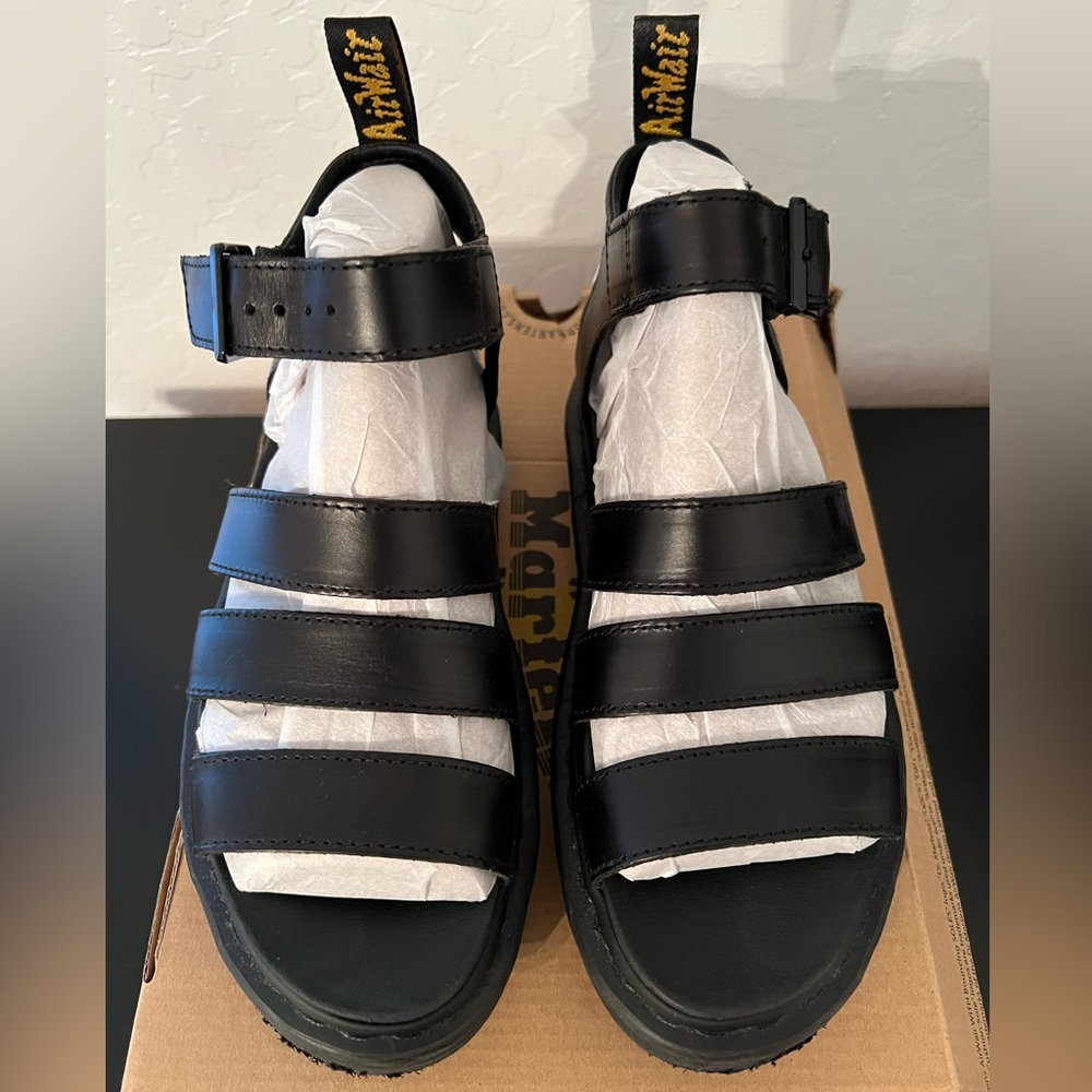 Doc Martens Blair Brando Leather Strap Sandals (USED)